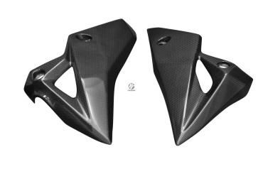 Carenado lateral inferior Carbono por Kawasaki Z800 Carbono+Fibra de Vidrio | Patron Sencillo | Brillante