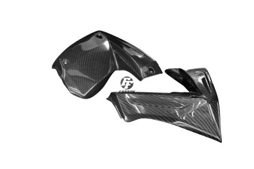 Carénage Latéral inférieur Carbone pour Kawasaki ZX-10R 2008-2009 Carbone+Fibre de Verre | Toile Sergé | Brillant