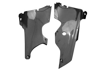 Pannello laterale inferiore Carbonio per Kawasaki ZX-10R 2021- Carbonio+Fibra di Vetro | Spigato | Brillante