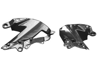 Carbon Lower Side Panels for Kawasaki ZX-6R 2009-2012 Carbon+Fibreglass | Twill Weave | Glossy