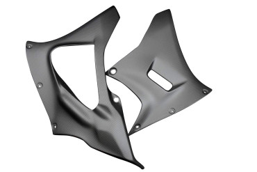 Carénage Latéral inférieur Carbone pour Yamaha YZF-R7 2022- Carbone+Fibre de Verre | Toile Contraignant | Mat