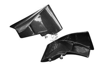 Winglets inferiore Carbonio per Kawasaki Ninja H2 2015+ Carbonio+Fibra di Vetro | Spigato | Brillante