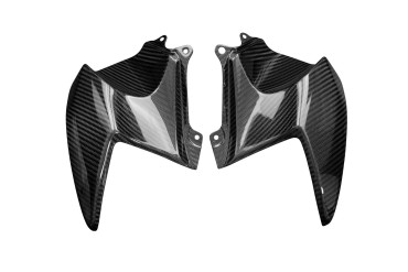 Carénage du Réservoir avant Carbone pour Kawasaki Ninja H2 SX/SE 2018- Carbone+Fibre de Verre | Toile Sergé | Brillant