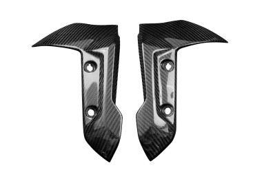 Parafango anteriore Pannelli laterali Carbonio per Triumph Trident 660 Carbonio+Fibra di Vetro | Spigato | Brillante