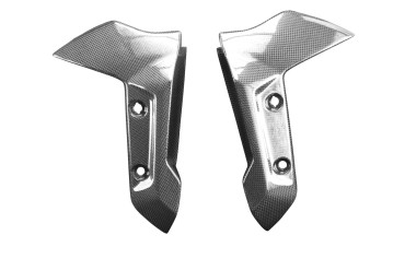 Carbon Front Fender (only Lateral Parts) for Triumph Trident 660 Carbon+Fibreglass | Plain Weave | Glossy