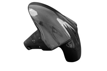 Guardafango frontal Carbono por Kawasaki Z1000 2014-2019 Carbono+Fibra de Vidrio | Patron Sencillo | Brillante