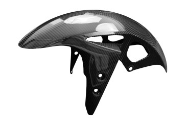 Guardafango frontal Carbono por Yamaha MT-03 2020- / YZF-R3 2020- Carbono+Fibra de Vidrio | Patron Enlazado | Brillante
