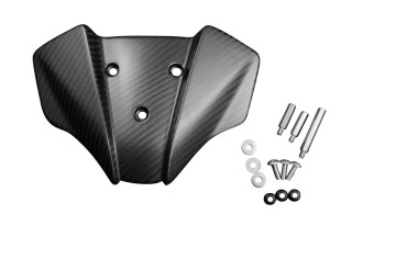 Carbon Windshield for KTM 1290 Super Duke R 2020- Carbon+Fibreglass | Twill Weave | Matt