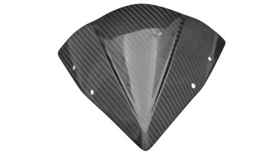 Pare-brise Carbone pour Kawasaki Z750R Carbone+Fibre de Verre | Toile Sergé | Brillant
