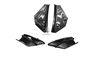 Winglets kit de actualizacion Carbono por Ducati Panigale V4 2018-2019 / V4S 2018-2019 100% Carbono | Patron Enlazado | Brillante
