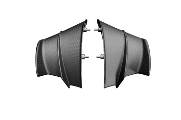 Winglets Carbonio per Ducati Panigale V4R 2019-2021 Carbonio+Fibra di Vetro | Tela | Opaco