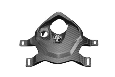 Tapa de la cerradura de encendido Carbono por BMW F800 GS 2016- Carbono+Fibra de Vidrio | Patron Enlazado | Opaco