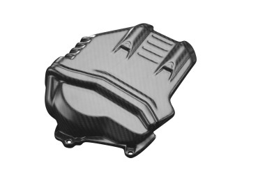 Cache du Cylindre (à gauche) Carbone pour Ducati Streetfighter V4 2020- Carbone+Fibre de Verre | Toile Sergé | Mat