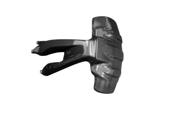 Guardafango posterior (versión larga) Carbono por BMW R 1200 GS 2013-2018 / R1250GS 2017- Carbono+Fibra de Vidrio | Patron Sencillo | Brillante