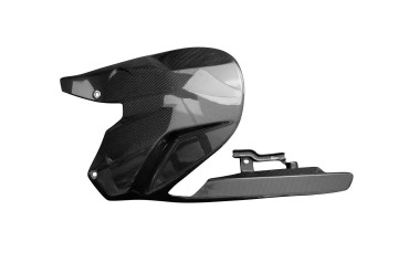 Carbon Rear Fender for Ducati Diavel V4 2023- Carbon+Fibreglass | Plain Weave | Glossy