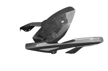 parafango posteriore Carbonio per Kawasaki Z1000 2014-2020 Carbonio+Fibra di Vetro | Tela | Brillante