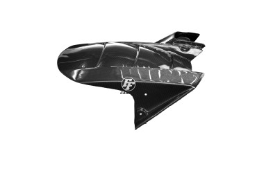 Carbon Rear Fender for Kawasaki ZX-6R 2003-2004 Carbon+Fibreglass | Plain Weave | Glossy