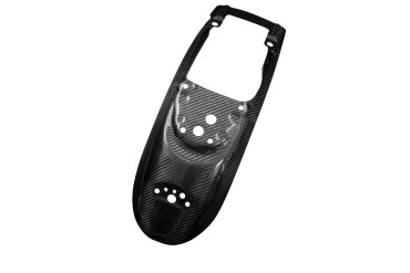 parafango posteriore Carbonio per Triumph Scrambler 1200 2019- Carbonio+Fibra di Vetro | Spigato | Brillante