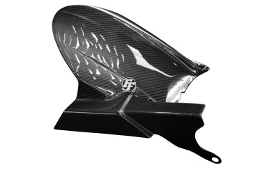 Guardafango posterior Carbono por Yamaha MT-01 Carbono+Fibra de Vidrio | Patron Enlazado | Brillante