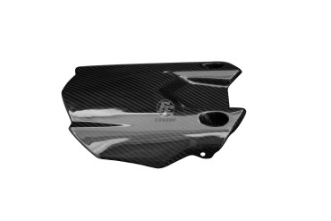 Guardafango posterior Carbono por Yamaha R1 2015-2019 Carbono+Fibra de Vidrio | Patron Enlazado | Brillante