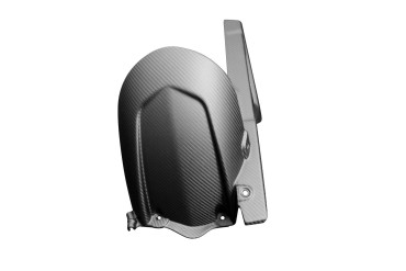 Carbon hinteres Schutzblech mit Kettenschutz für Aprilia Tuono V4 2021- Carbon+Fiberglas | Köper | Matt