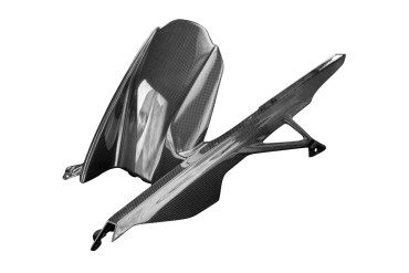 Guardafango posterior + Guarda Cadena Carbono por BMW S 1000 RR 2019- / M 1000 RR 2021- / S 1000 R 2021- Carbono+Fibra de Vidrio | Patron Sencillo | Brillante