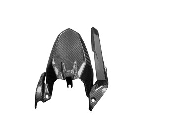 Carbon hinteres Schutzblech mit Kettenschutz für Ducati Monster 937 2021- Carbon+Fiberglas | Köper | Glossy