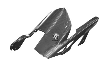 parafango posteriore con paracatena Carbonio per Kawasaki Z 1000 2010- 2013 Carbonio+Fibra di Vetro | Tela | Brillante