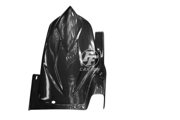 Garde boue arrière + Pare-chaine Carbone pour Kawasaki Z 750 2007-2012 Carbone+Fibre de Verre | Toile Contraignant | Brillant