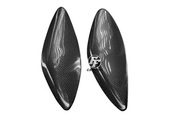 Coperture laterali del serbatoio per l´incollaggio Carbonio per Yamaha YZF-R6 2008-2016 Carbonio+Fibra di Vetro | Tela | Brillante