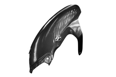 Guardafango frontal (parte trasera) Carbono por KTM 1290 Super Duke R 2014-2019 / GT 2016- Carbono+Fibra de Vidrio | Patron Sencillo | Brillante