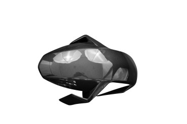 Guardafango frontal (versión larga) Carbono por KTM 1290 Super Duke R Carbono+Fibra de vidrio | Patron Sencillo | Brillante