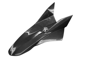 Carbon vorderes Schutzblech (Oberes Teil) für Aprilia SMV 750 Dorsoduro / Dorsoduro 1200 100% Carbon | Köper | Glossy
