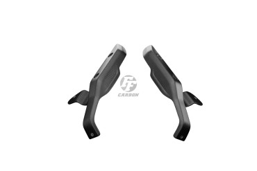 Guardafango frontal (solo partes laterales) Carbono por Ducati Scrambler 1100 / 1100 Special / 1100 Sport 2018- Carbono+Fibra de Vidrio | Patron Sencillo | Opaco