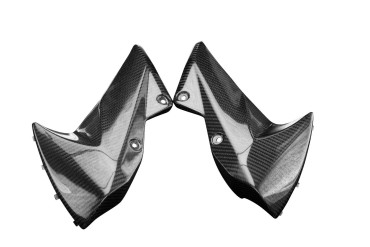 Garde boue avant (seulement parties latérales) Carbone pour Kawasaki Z 1000 2007-2009 100% Carbone | Toile Sergé | Brillant