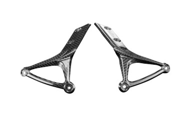 Carbon vorderes Schutzblech Seitenteile für Kawasaki Z900 RS 100% Carbon | Köper | Glossy