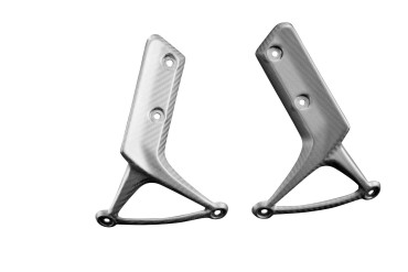 Carbon Front Fender (only Lateral Parts) for Kawasaki Z900 RS Carbon+Fibreglass | Twill Weave | Matt