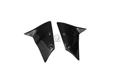 Garde boue avant (seulement parties latérales) Carbone pour Kawasaki ZX-6R 2005-2008 / ZX-10R 2004-2006 100% Carbone | Toile Sergé | Brillant
