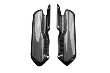 Parafango anteriore Pannelli laterali Carbonio per Triumph Speed Twin 2021- 100% Carbonio | Spigato | Brillante
