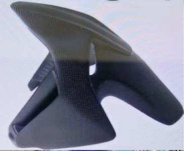 Guardafango frontal (diseño alternativo) Carbono por Ducati Panigale V4/V4S 