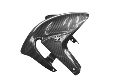 Garde boue avant Carbone pour Aprilia RSV4 / Tuono V4R 2009-2020 Carbone+Fibre de Verre | Toile Sergé | Brillant