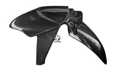 Carbon vorderes Schutzblech für BMW R1200S Carbon+Fiberglas | Köper | Glossy