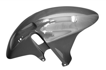 Guardafango frontal Carbono por Honda CBR 929RR / CBR 954RR / VTR1000 SP1-SP2 1999+ Carbono+Fibra de Vidrio | Patron Sencillo | Brillante