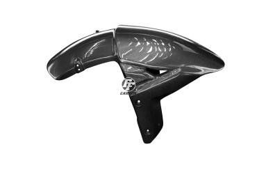 Guardafango frontal Carbono por Kawasaki Ninja H2 2015+ / H2R 2015+ / H2 SX 2018+ 100% Carbono | Patron Sencillo | Brillante