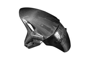 Guardafango frontal Carbono por Kawasaki Z H2 2020+ Carbono+Fibra de Vidrio | Patron Enlazado | Brillante