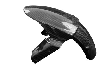 Carbon vorderes Schutzblech für Kawasaki ZX6R 2013- Carbon+Fiberglas | Köper | Glossy