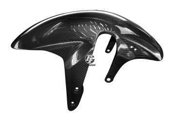 Guardafango frontal Carbono por Suzuki GSX-S 750 2016- Carbono+Fibra de Vidrio | Patron Enlazado | Brillante