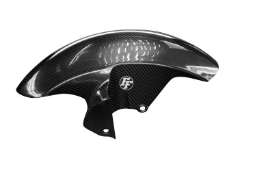 Guardafango frontal Carbono por Yamaha YZF-R6 2006-2015 Carbono+Fibra de Vidrio | Patron Enlazado | Brillante