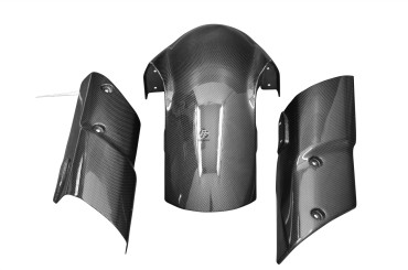 Carbon vorderes Schutzblech mit Seitenteilen für Kawasaki Z1000 2010-2013 